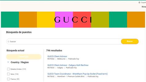 invio cv gucci|gucci italia.